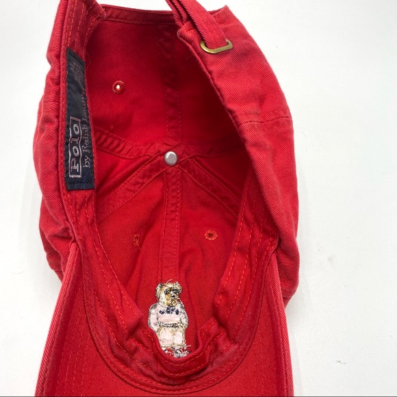 Polo Ralph Lauren bear red baseball hat and credit card holder - Picture 2 of 4